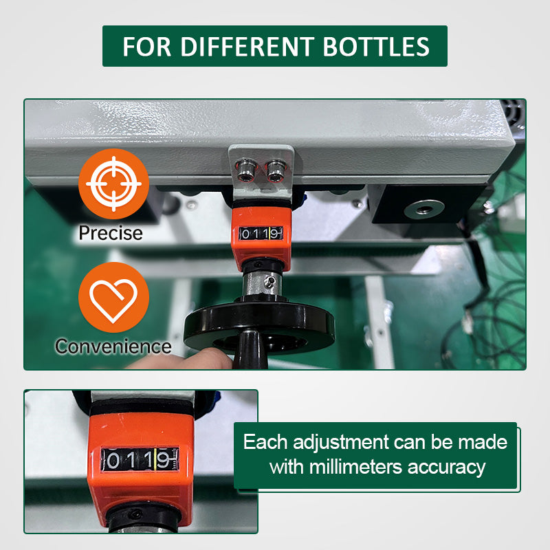 PROVEYOR Bottomless Hugger Clamping Side Grip Belt Conveyor for Bottle Vial