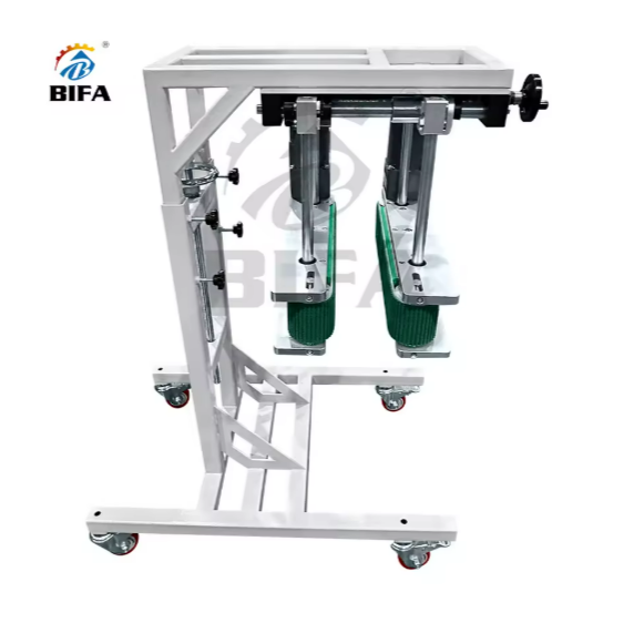PROVEYOR Bottomless Hugger Clamping Side Grip Belt Conveyor for Bottle Vial