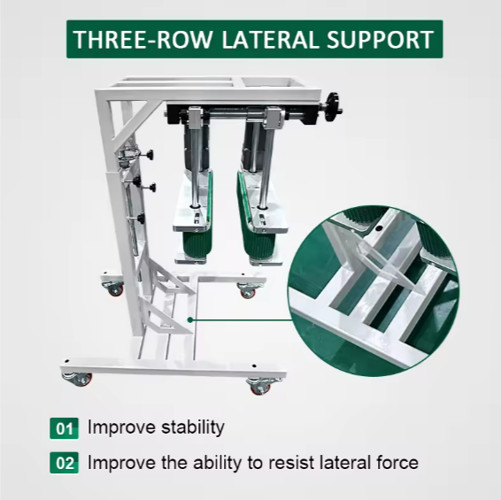 PROVEYOR Bottomless Hugger Clamping Side Grip Belt Conveyor for Bottle Vial